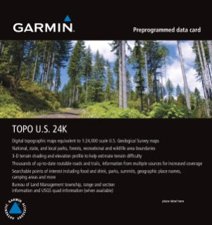 Carte microSD Garmin TOPO US 24K Sud-Est