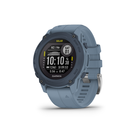 Garmin Descent G1 Solar, Hurricane Blue, montre connectée marine pour plongeurs (010-02604-03)