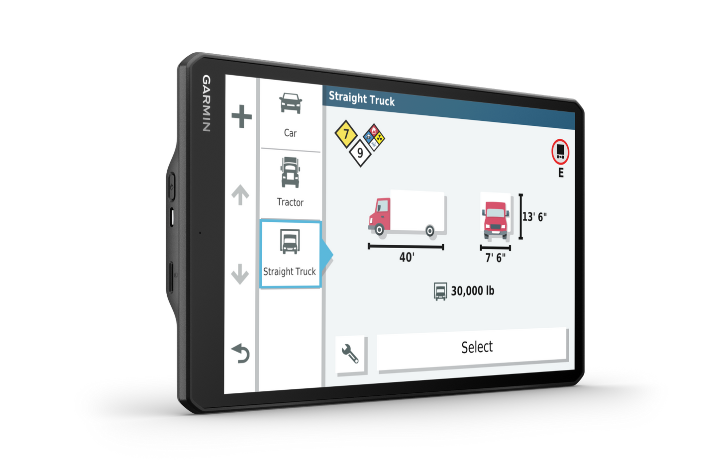 Garmin Dezl OTR1000, navigateur GPS pour camion avec écran de 10 pouces (010-02315-00)