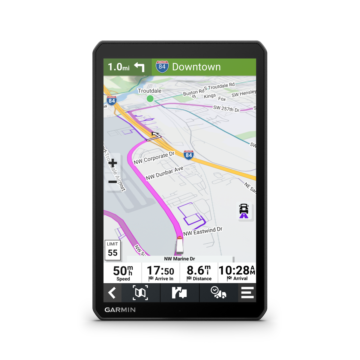 Garmin Dezl OTR810, navigateur GPS pour camion avec écran de 8 pouces (010-02740-00)