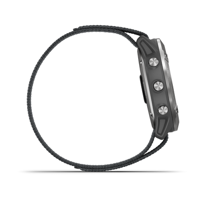 Garmin Enduro - Acier avec bracelet en nylon UltraFit gris