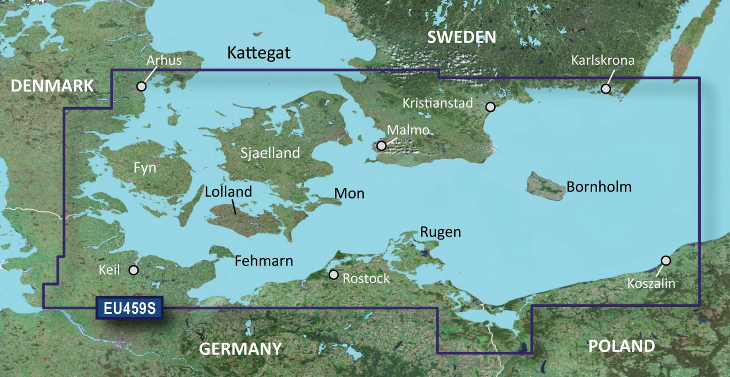 Cartes Garmin Arhus à Kiel et Koszalin BlueChart g3 Vision | VEU459S | microSD/SD (010-C0803-00)