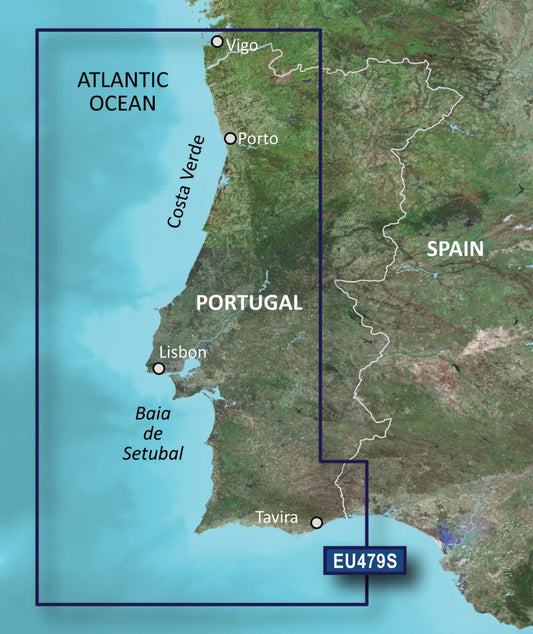 Garmin Portugal Coastal Charts BlueChart g3 Vision | VEU479S | microSD/SD