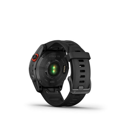 Garmin Fenix 7S Solar Solar, Slate Gray with Black Band (Garmin Certified Refurbished)