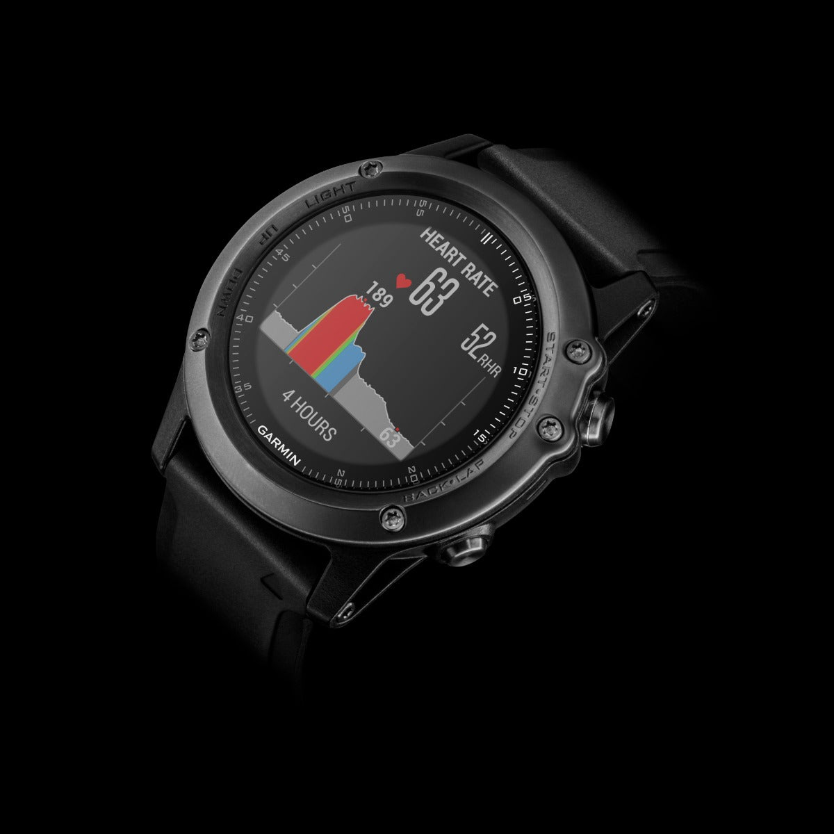 Garmin Fenix ​​3 HR avec lentille saphir (010-01338-70)