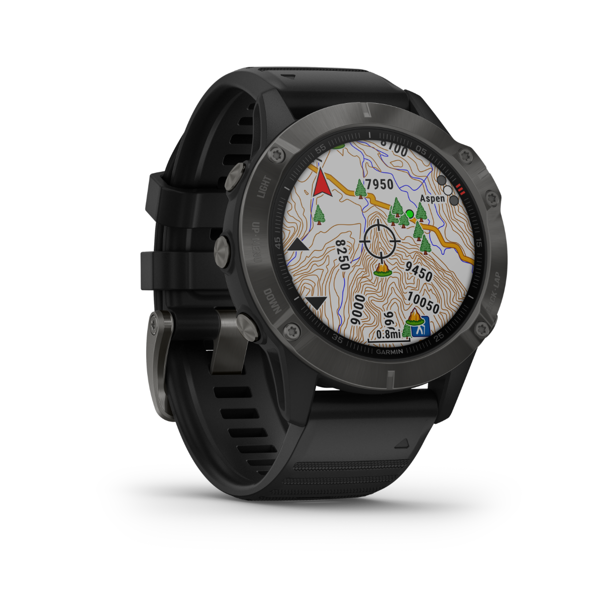 Garmin Fenix ​​6 Pro, lunette noire avec bracelet noir, montre connectée GPS (reconditionnée certifiée Garmin)