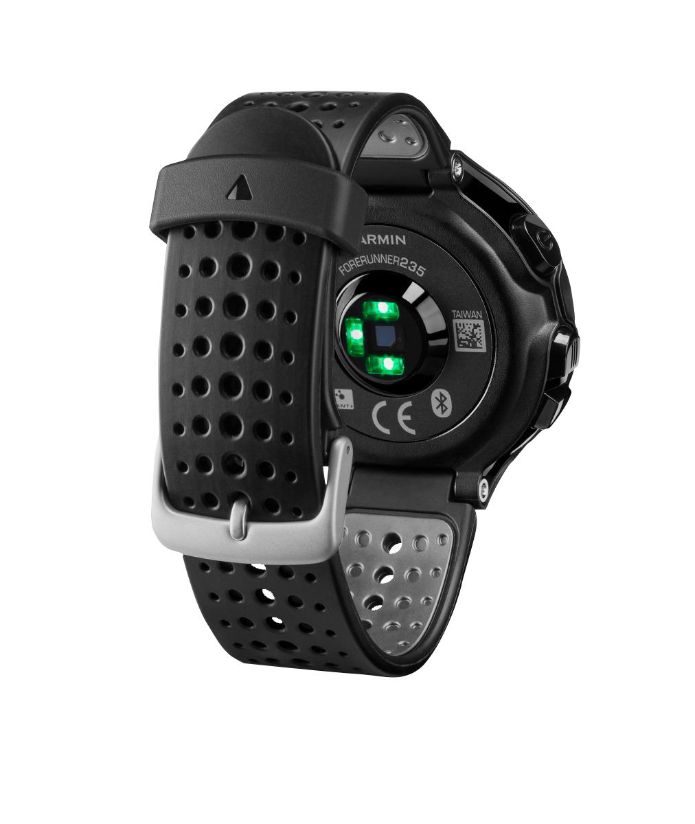 Garmin Forerunner 235, noir et gris, montre connectée GPS de fitness haut de gamme pour coureurs (010-03717-54)