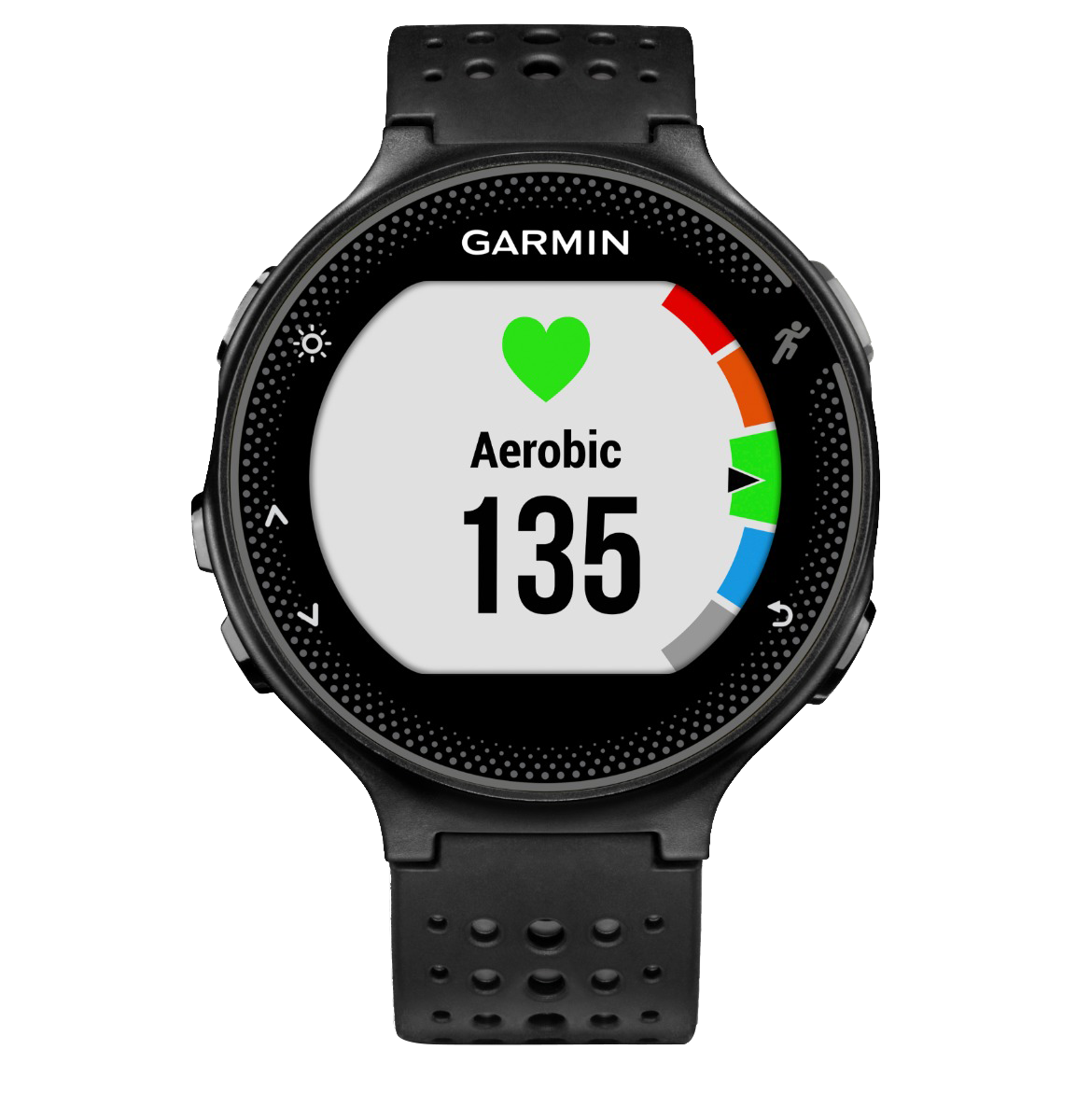 Garmin Forerunner 235, noir et gris, montre connectée GPS de fitness haut de gamme pour coureurs (010-03717-54)