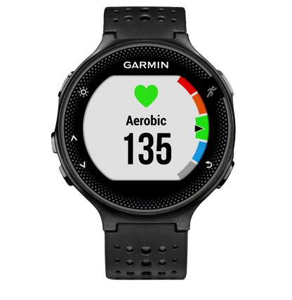 Garmin Forerunner 235, noir et gris, montre connectée GPS de fitness haut de gamme pour coureurs (010-03717-54)