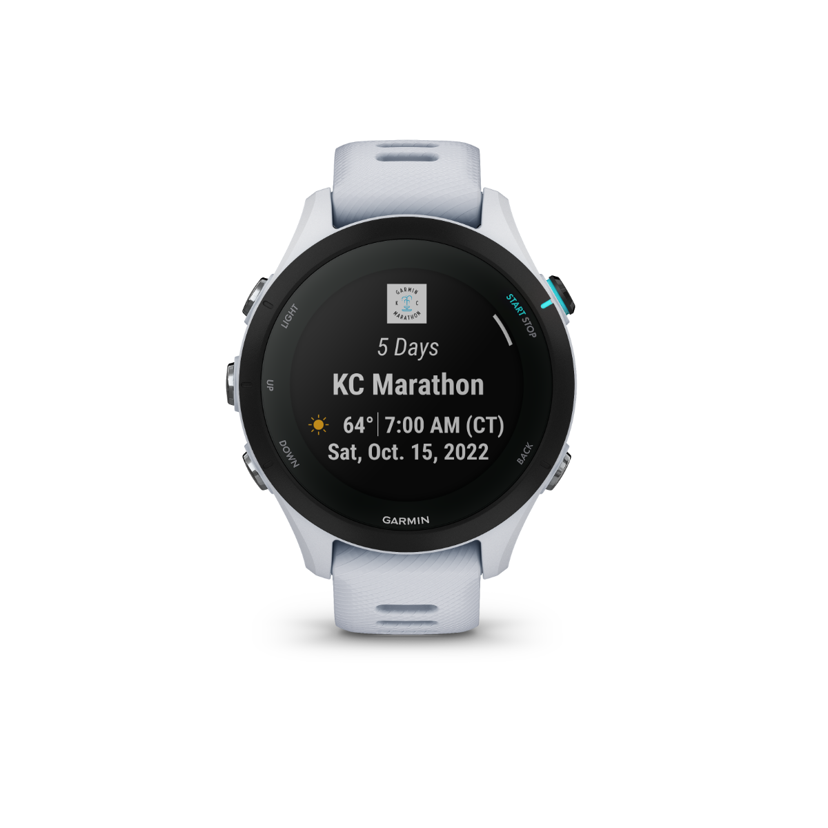 Garmin Forerunner 255S Music, Whitestone, Premium Fitness GPS Smartwatch for Runners (010-02641-23)