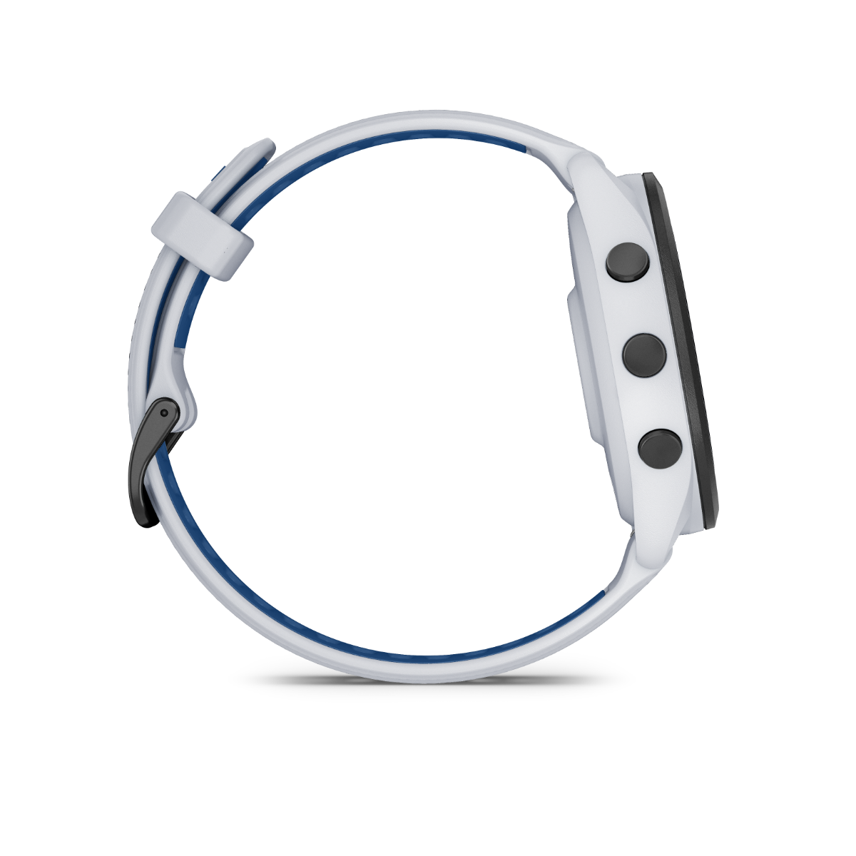 Garmin Forerunner 265, lunette noire/boîtier blanc et bracelet blanc/bleu, montre connectée GPS de fitness pour coureurs (010-02810-01)