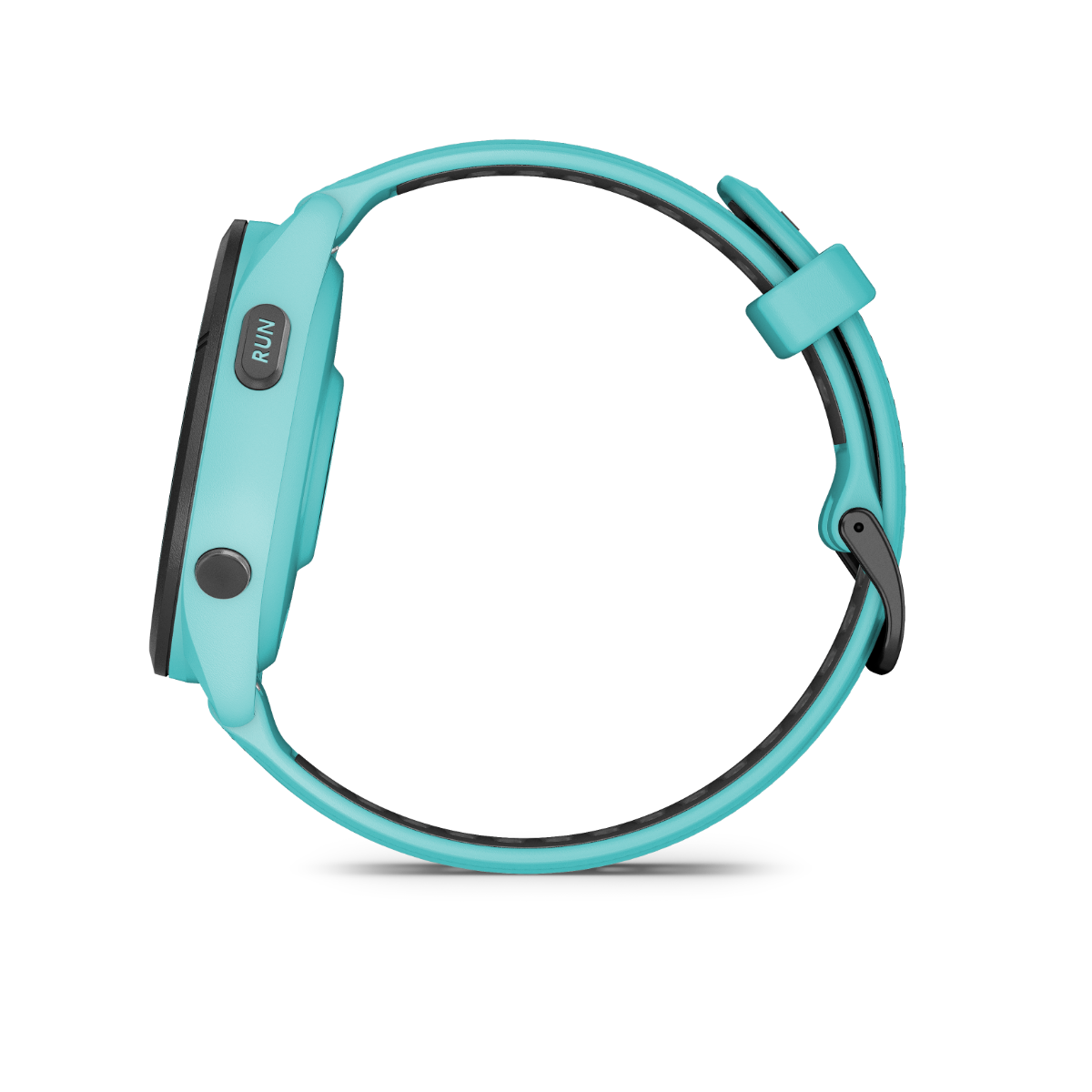 Garmin Forerunner 265, lunette noire/boîtier aqua avec bracelet aqua/noir, montre connectée GPS de fitness pour coureurs (010-02810-02)