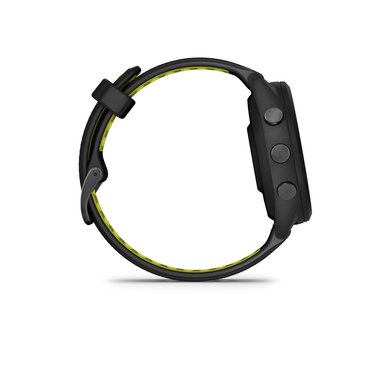 Garmin Forerunner 265S - Lunette et boîtier noirs avec bracelet en silicone noir/jaune 