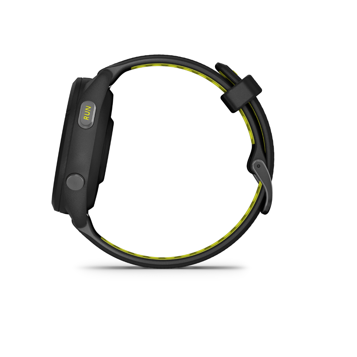 Garmin Forerunner 265S - Lunette et boîtier noirs avec bracelet en silicone noir/jaune 