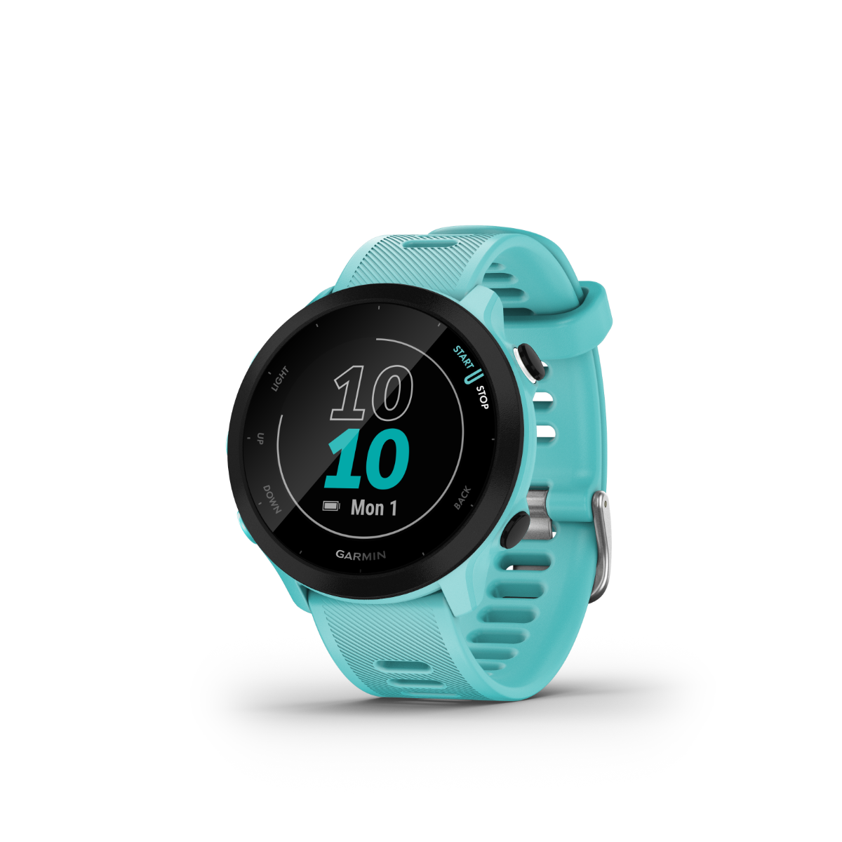 Garmin Forerunner 55, Aqua, Fitness GPS Smartwatch for Runners (010-02562-02)