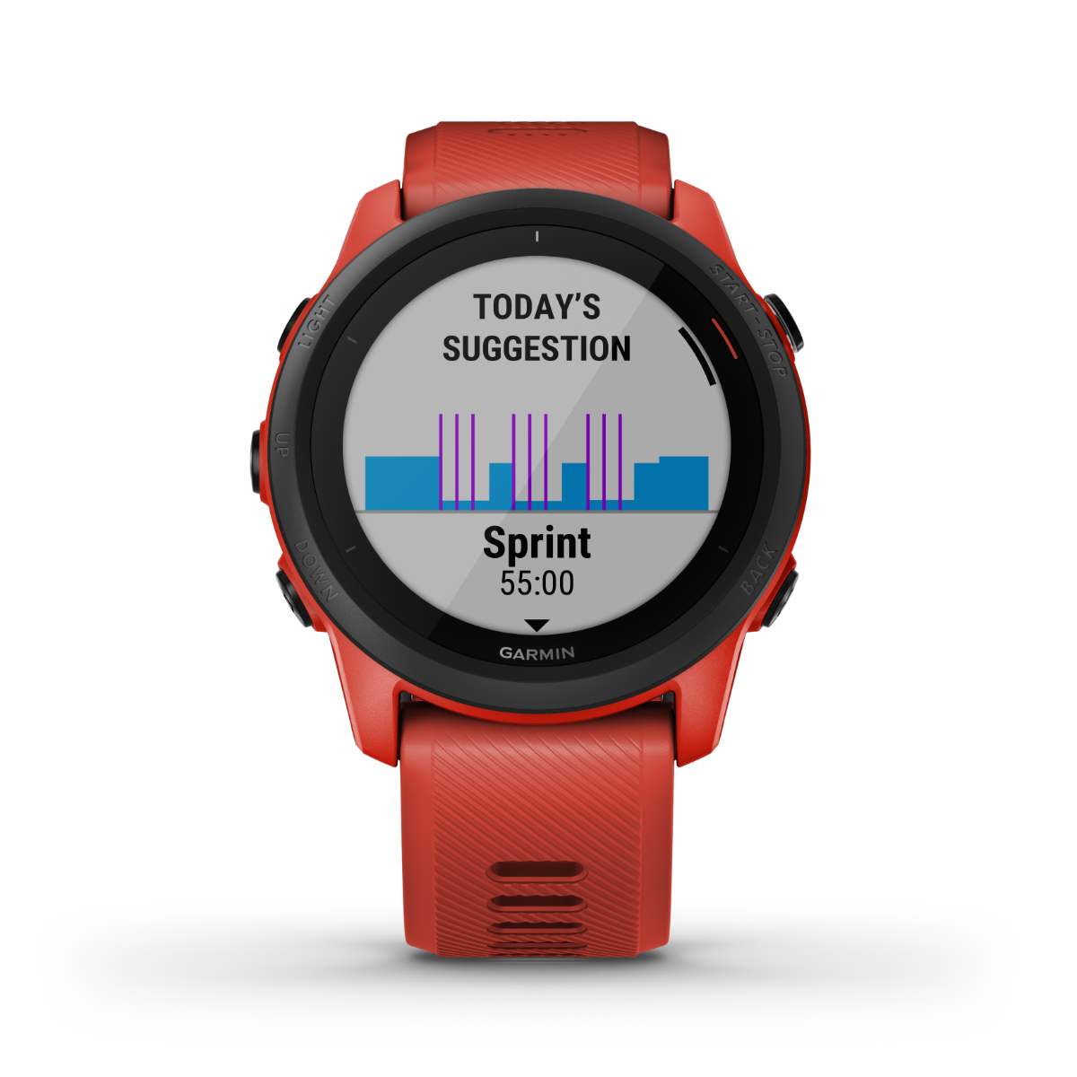 Garmin Forerunner 745, rouge, montre connectée GPS de fitness pour coureurs (reconditionnée certifiée Garmin)