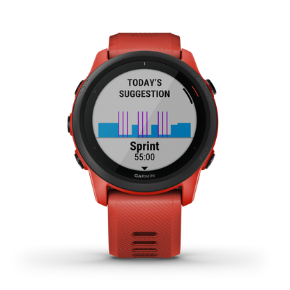 Garmin Forerunner 745, rouge, montre connectée GPS de fitness pour coureurs (reconditionnée certifiée Garmin)