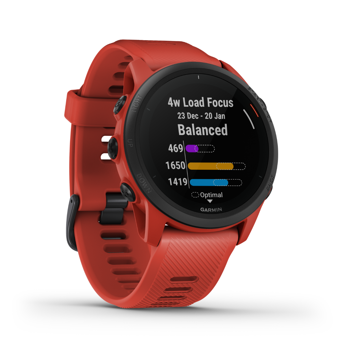 Garmin Forerunner 745, rouge, montre connectée GPS de fitness pour coureurs (reconditionnée certifiée Garmin)