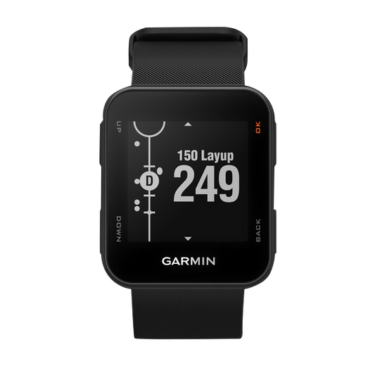 Garmin Approach S10, Noir, Montre GPS connectée de golf et télémètre (-02028-01000)