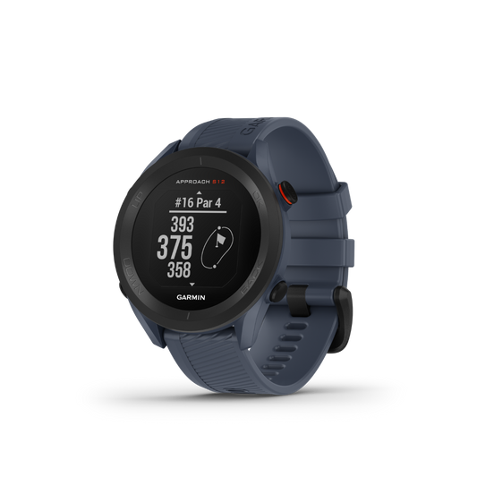 Garmin Approach S12, Granite Blue, montre connectée GPS de golf et télémètre (010-02472-01)