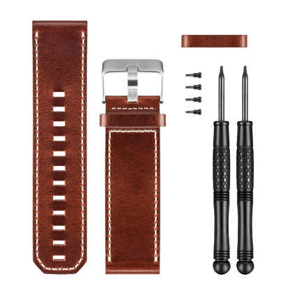 Garmin Brown Leather Watch Band (010-12168-12)