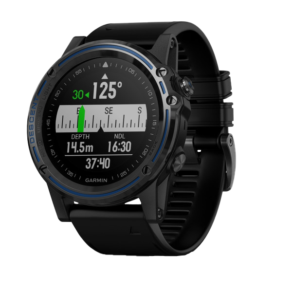 Garmin Descent MK1, saphir gris avec bracelet noir, montre intelligente marine pour plongeurs (010-01760-02)