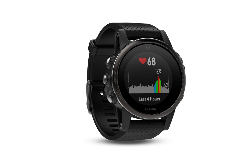 Garmin Fenix 5S Sapphire Black w/ Black Band (010-01685-10)