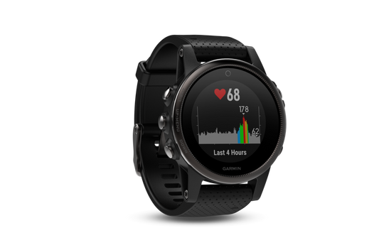 Garmin Fenix 5S Sapphire Black w/ Black Band (010-01685-10)