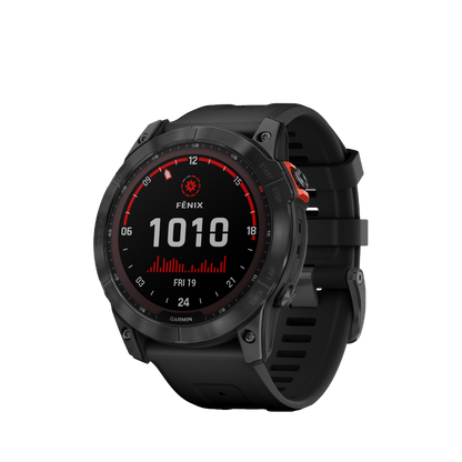 Garmin Fenix ​​7X Solar - Gris ardoise avec bracelet noir (010-02541-00)