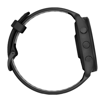 Garmin Forerunner 265, lunette/boîtier noir avec bracelet noir/gris poudré, montre connectée GPS de fitness pour coureurs (010-02810-00)