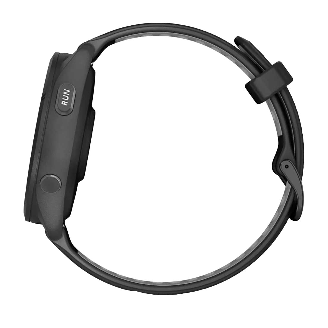 Garmin Forerunner 265, lunette/boîtier noir avec bracelet noir/gris poudré, montre connectée GPS de fitness pour coureurs (010-02810-00)