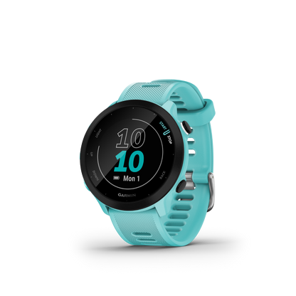 Garmin Forerunner 55, Aqua, Fitness GPS Smartwatch for Runners (010-02562-02)