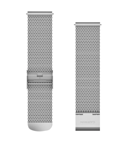 Bracelets Garmin à dégagement rapide (20 mm) Milanais argenté