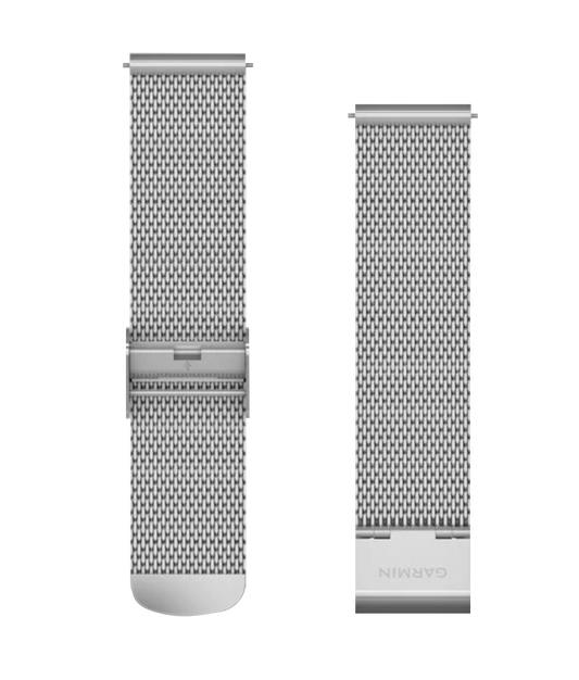 Bracelets Garmin à dégagement rapide (20 mm) Milanais argenté