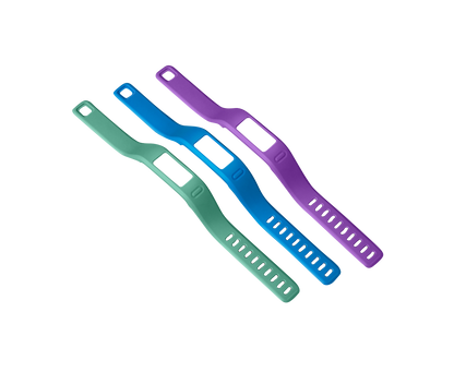 Lot de trois bracelets Garmin de grande taille, violet/bleu sarcelle/bleu, pour Vivofit (010-12149-00)