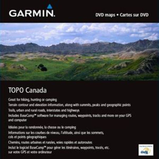 Garmin TOPO Canada – Région de tout le Canada, carte microSD