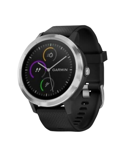 Garmin Vivoactive 3, noir/acier inoxydable, montre connectée GPS (reconditionnée certifiée Garmin)