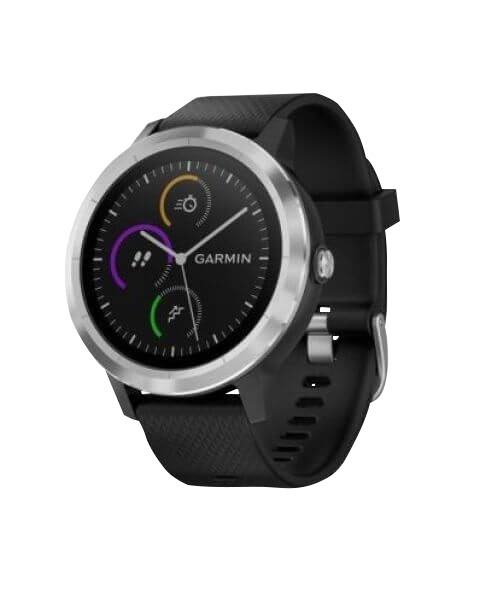 Garmin Vivoactive 3, noir/acier inoxydable, montre connectée GPS (reconditionnée certifiée Garmin)