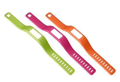 Bracelets Garmin Vivofit Large (orange, rose et vert)