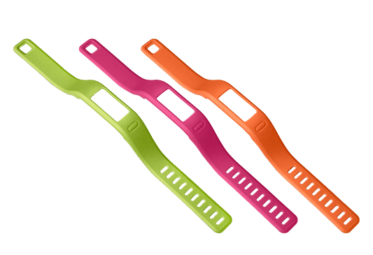 Bracelets Garmin Vivofit Large (orange, rose et vert)