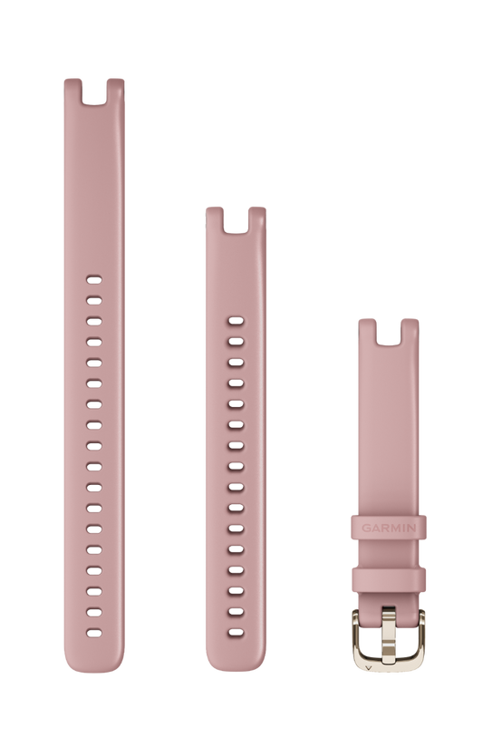 Garmin Lily Bands (14 mm) Dust Rose with Cream Gold Hardware