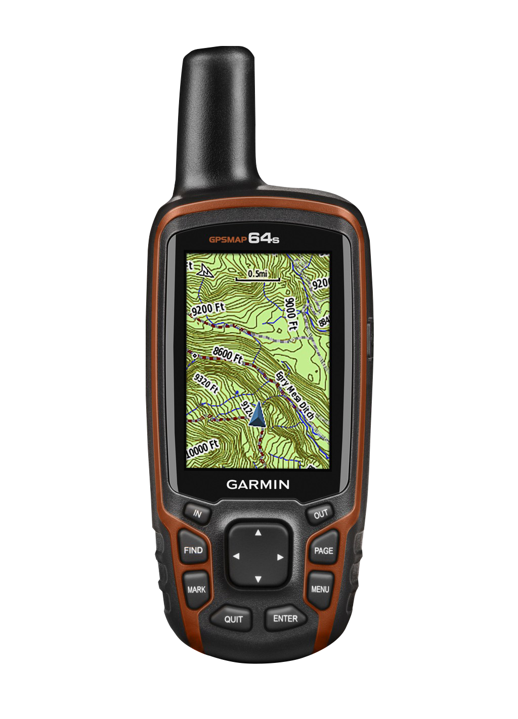 Garmin GPSMAP 64s, Handheld Outdoor/Trail GPS with TOPO Maps (Garmin Certified Refurbished)