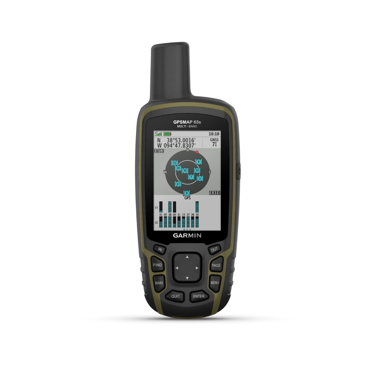 Garmin GPSMAP 65s, GPS portable d'extérieur/de randonnée avec cartes (remis à neuf certifié Garmin)