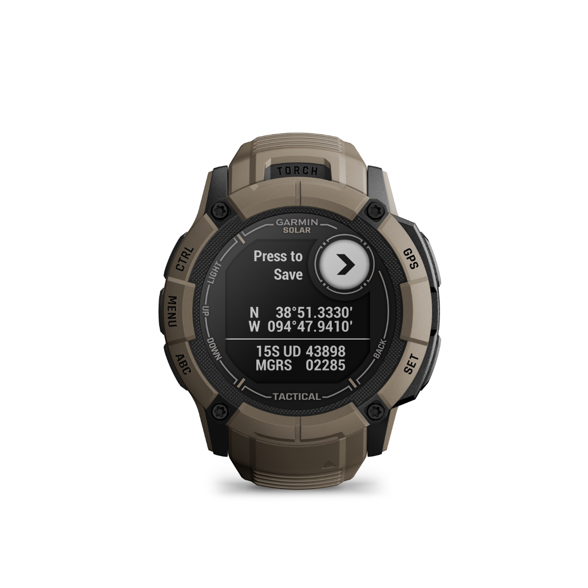 Garmin Instinct 2X Solar Tactical Edition, Coyote Tan, Rugged GPS Smartwatch with Multi-Band GNSS, Built-in Flashlight, 24/7 Health Monitoring, and Unlimited Solar Battery Life (010-02805-12)