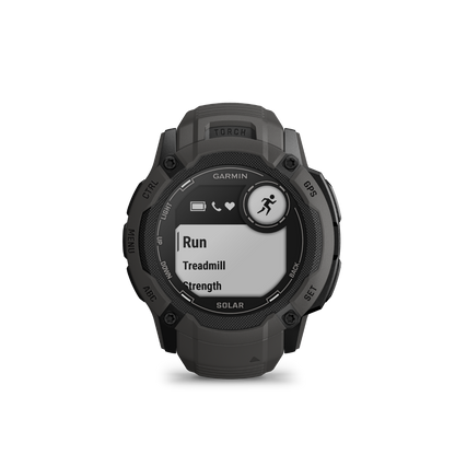 Montre connectée GPS robuste Garmin Instinct 2X Solar, graphite, avec GNSS multibande, lampe de poche intégrée, surveillance de la santé 24h/24 et 7j/7 et autonomie illimitée de la batterie solaire (010-02805-10)