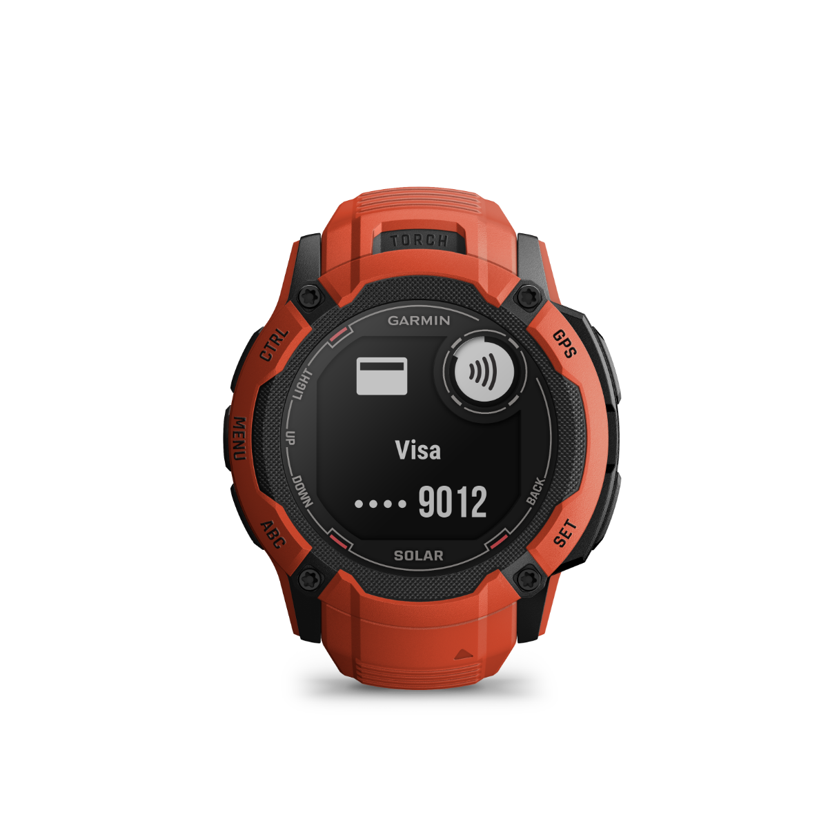 Garmin Instinct 2X Solar, Flame Red, montre intelligente GPS robuste avec GNSS multibande, lampe de poche intégrée, surveillance de la santé 24h/24 et 7j/7 et autonomie illimitée de la batterie solaire (010-02768-00)