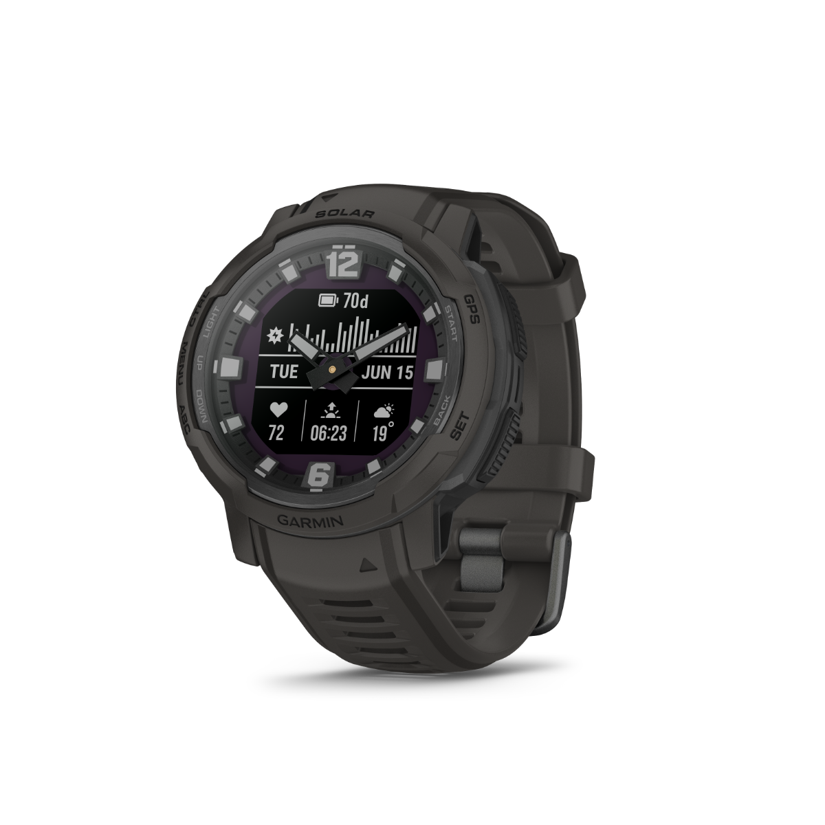 Garmin Instinct Crossover Graphite solaire (010-02730-11)