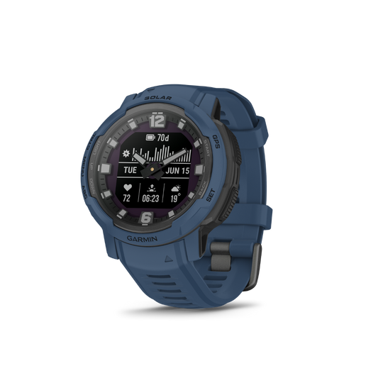 Montre Garmin Instinct Crossover Solar Tidal Bleu (010-02730-12)