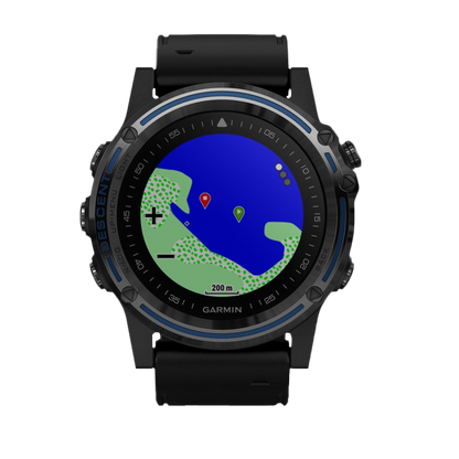 Garmin Descent MK1, saphir gris avec bracelet noir, montre intelligente marine pour plongeurs (010-01760-02)