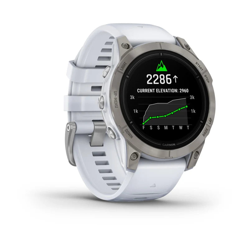 Garmin Epix Pro (Gen 2), 47 mm Sapphire Edition Titanium with Whitestone Band (010-02803-20)